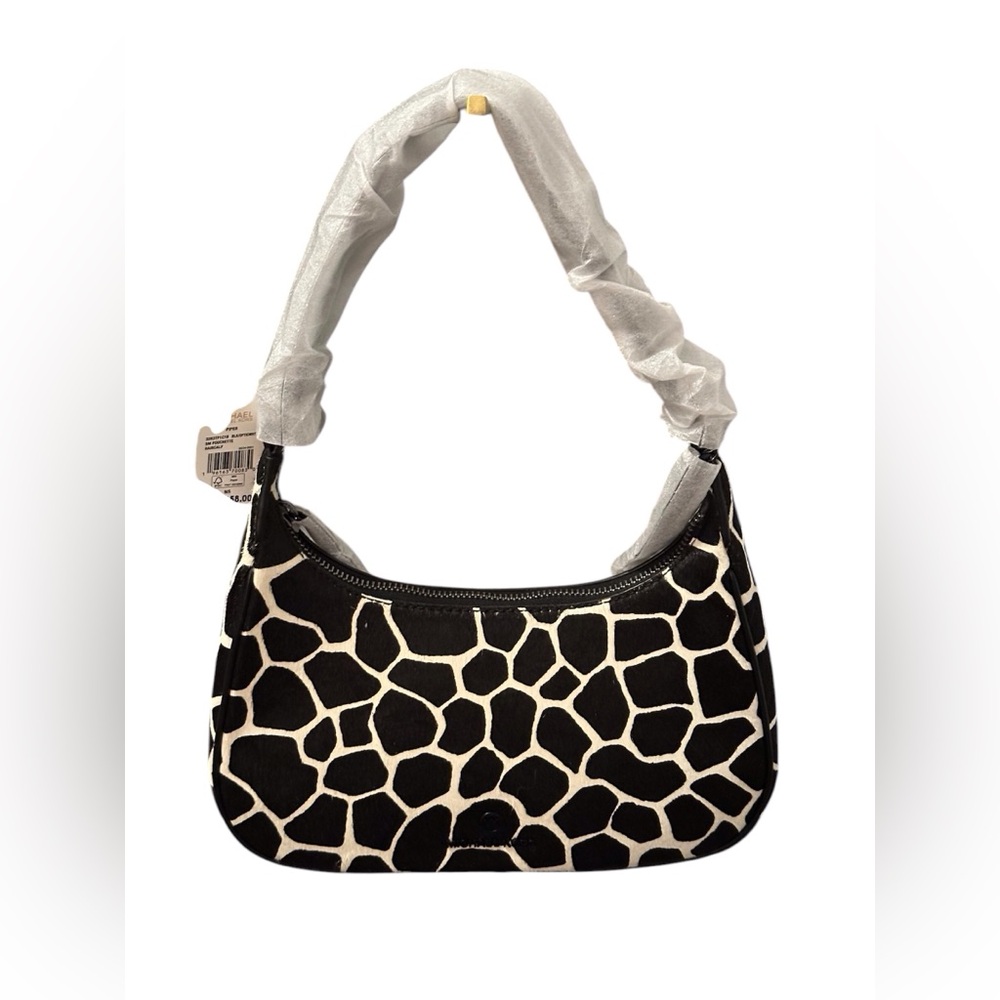 Michael Kors Piper Small Pouchette Chain Shoulder Bag Haircalf Retail $358